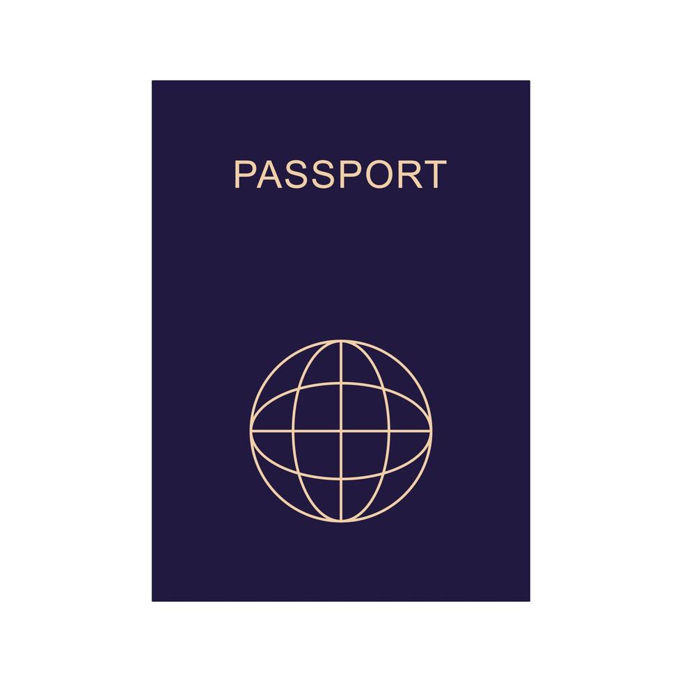paspoort icoon Aan wit achtergrond. paspoort vector illustratie. eps 10.