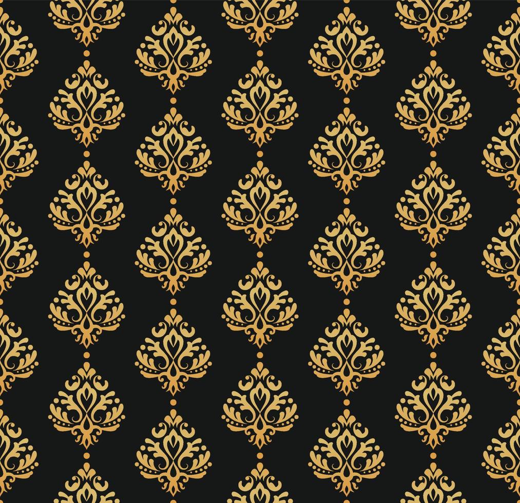 luxe damast naadloos patroon ornament, Koninklijk Victoriaans structuur voor kleding stof, muur decoratie, tafel kleding vector