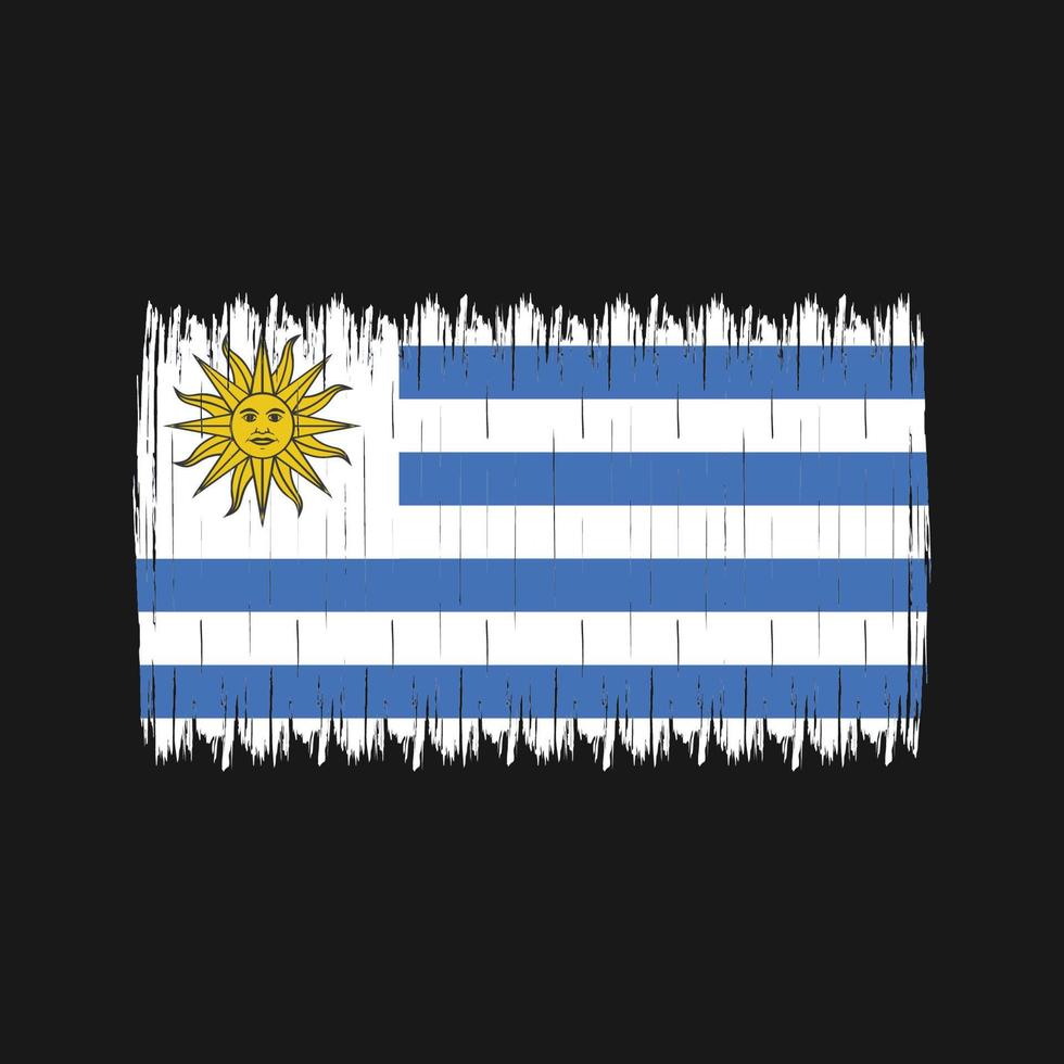 uruguay vlagborstel vector