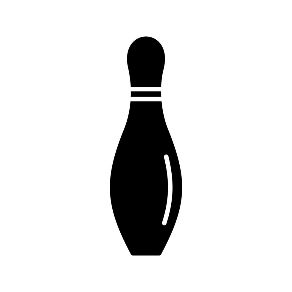 bowling pin vector icon