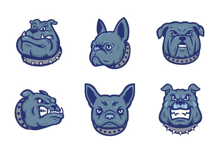 Gratis Bulldogs Mascot Vector