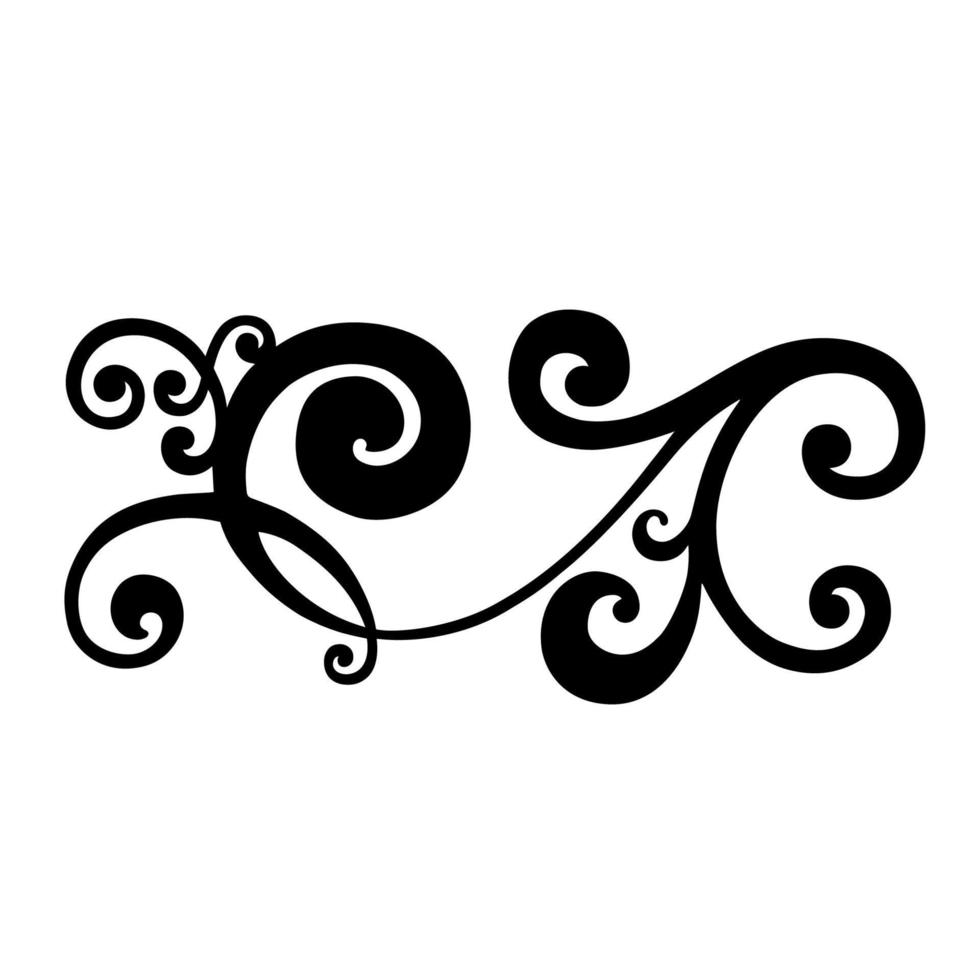 vector damast vintage barokke scroll ornament swirl. Victoriaanse monogram heraldische schild werveling. retro bloemen blad patroon grens gebladerte antiek acanthus kalligrafie gegraveerd tattoo.tile decor element