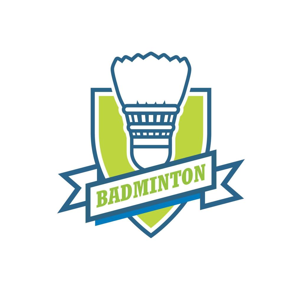 badminton logo ontwerp sport- logo vector