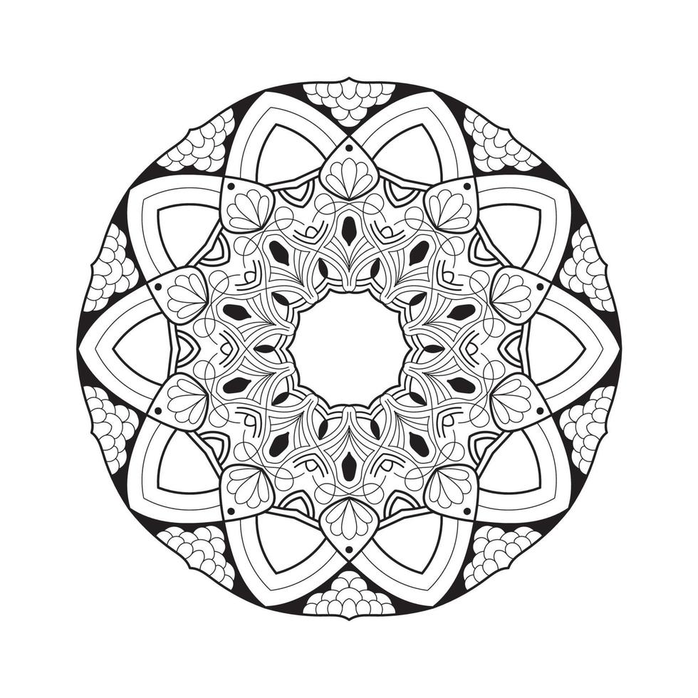 mandala kleur Pagina's voor kinderen vector