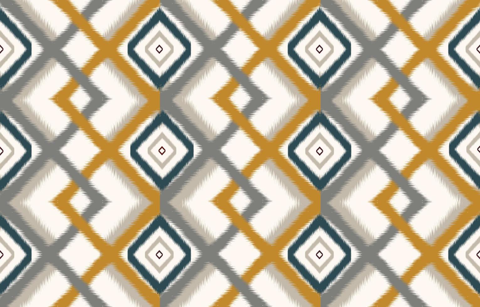 abstract etnisch meetkundig ikat patroon. oosters Afrikaanse Amerikaans Mexicaans aztec motief textiel en Boheems patroon vector elementen. ontworpen voor achtergrond, behang, afdrukken .vector ikat patroon.