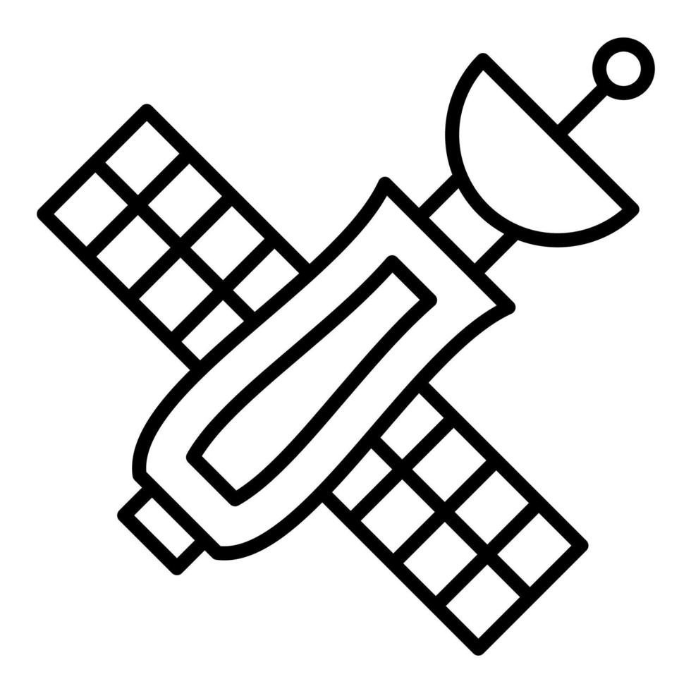 pictogram satellietlijn vector