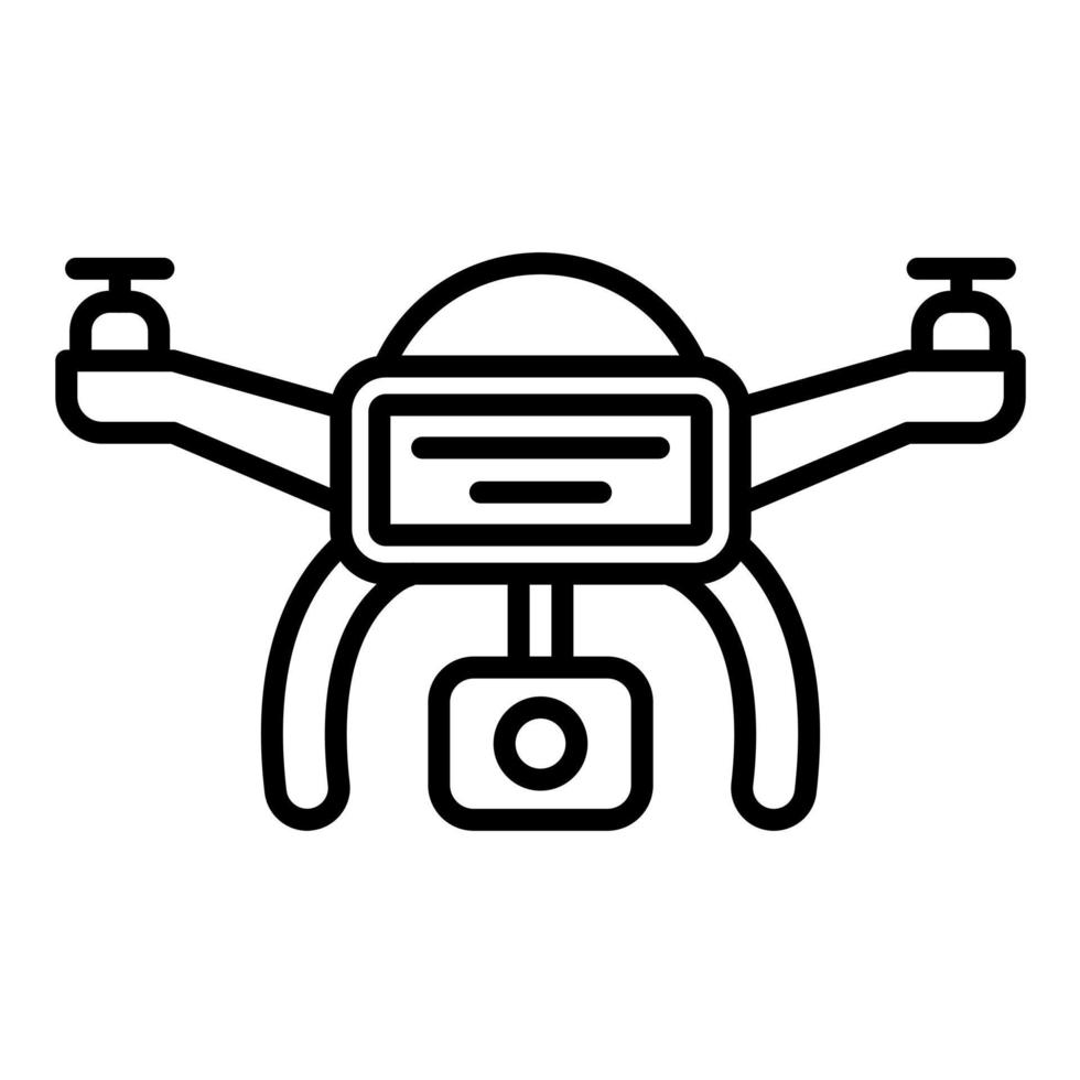 drone camera lijn icoon vector