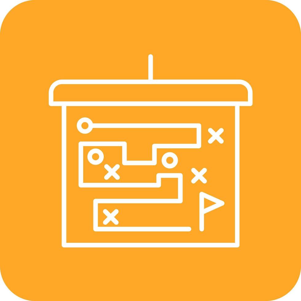 planning lijn ronde hoek achtergrond pictogrammen vector