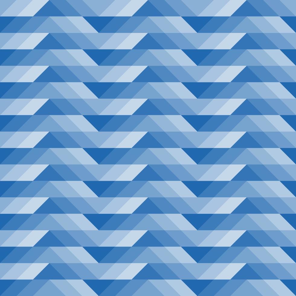 diamant glas reflectie meetkundig helling naadloos patroon. gemakkelijk vlak illustratie van een parallellogram en meetkundig driehoek. gradatie blauw kleur. voor behang, achtergrond, en het drukken motieven. vector