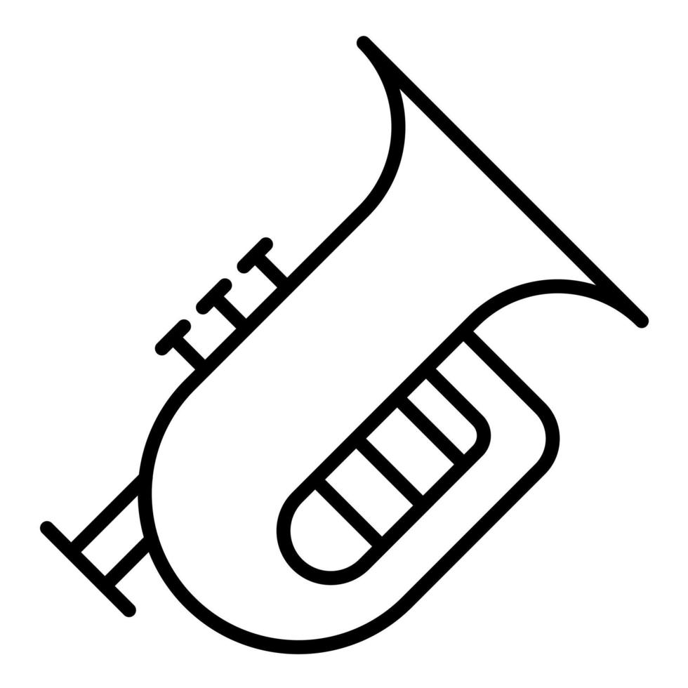 tuba lijn icoon vector