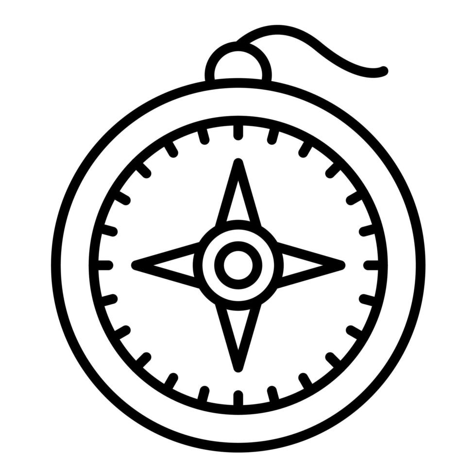 kompas lijn icoon vector