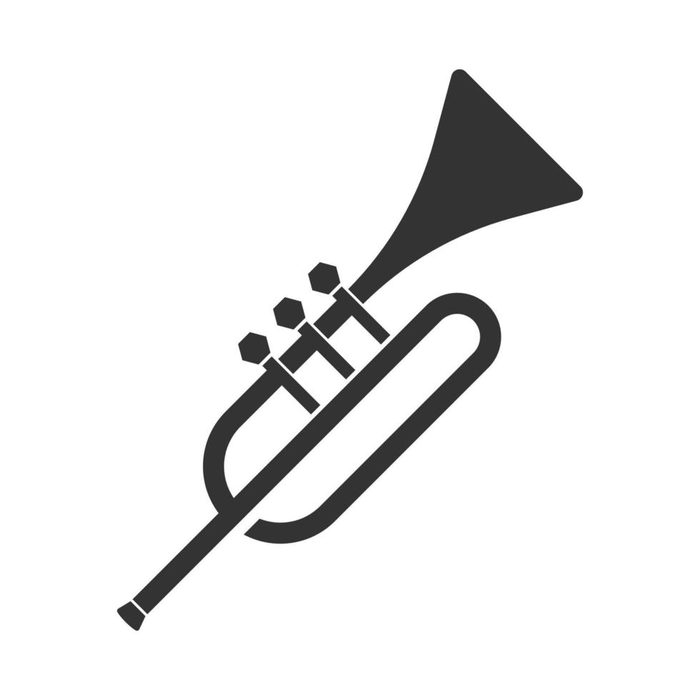 trompet logo icoon ontwerp vector
