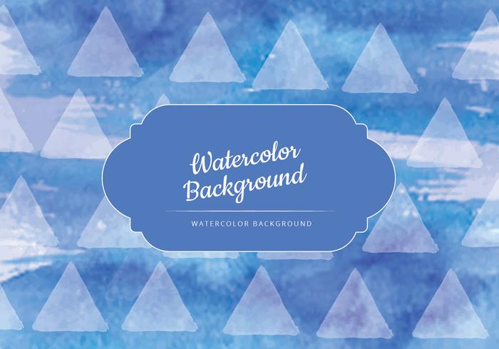 Vector Donkerblauwe Waterverf Achtergrond