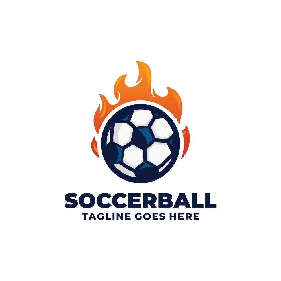 voetbal team logo ontwerp vector illustratie