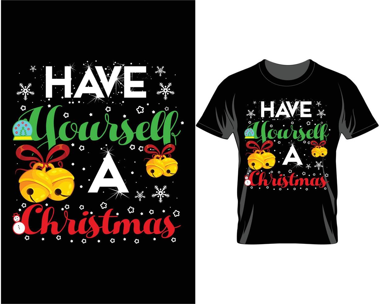 hebben jezelf een Kerstmis lelijk Kerstmis t overhemd ontwerp vector