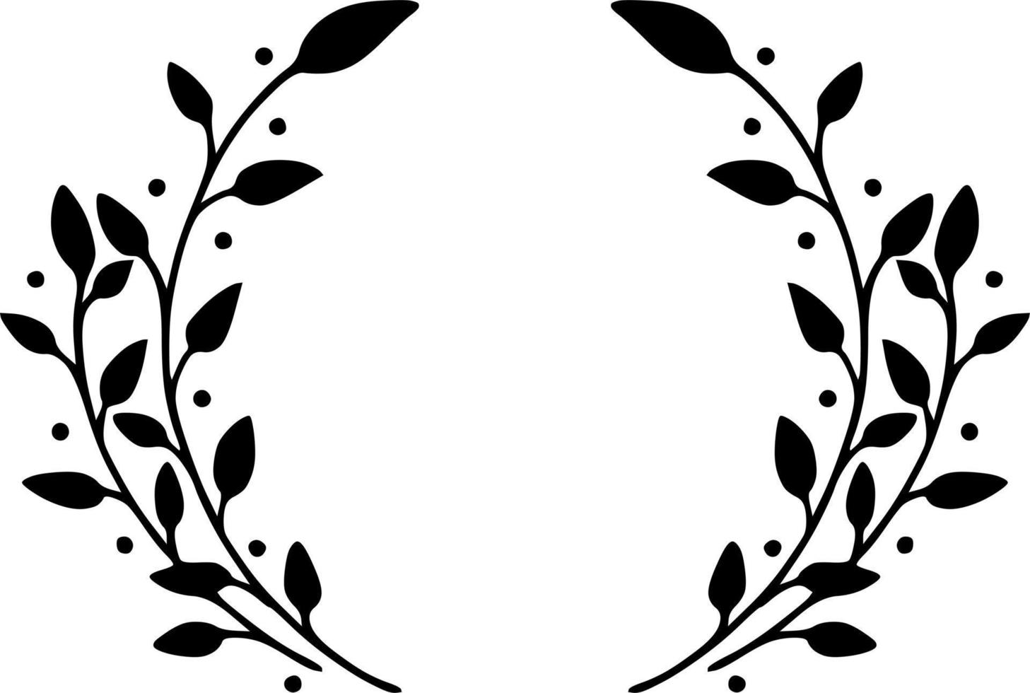 bloemenkrans doodle vector