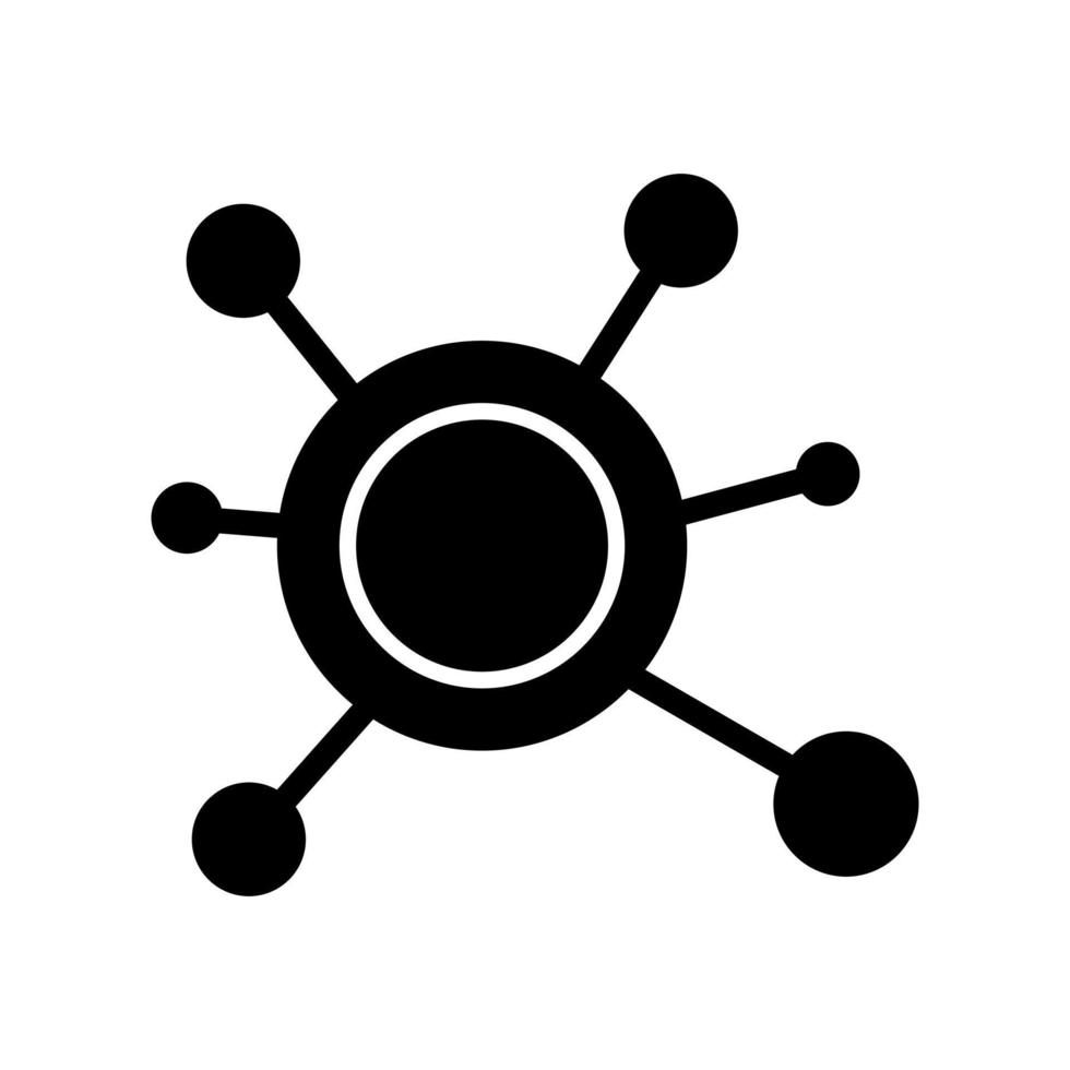 molecuul vector pictogram