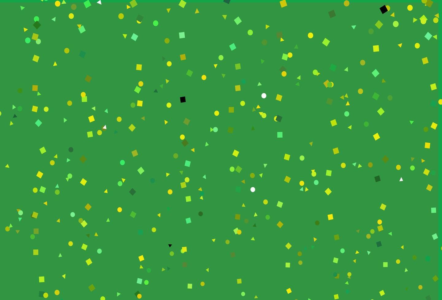 lichtgroene, gele vectortextuur in polystijl met cirkels, kubussen. vector