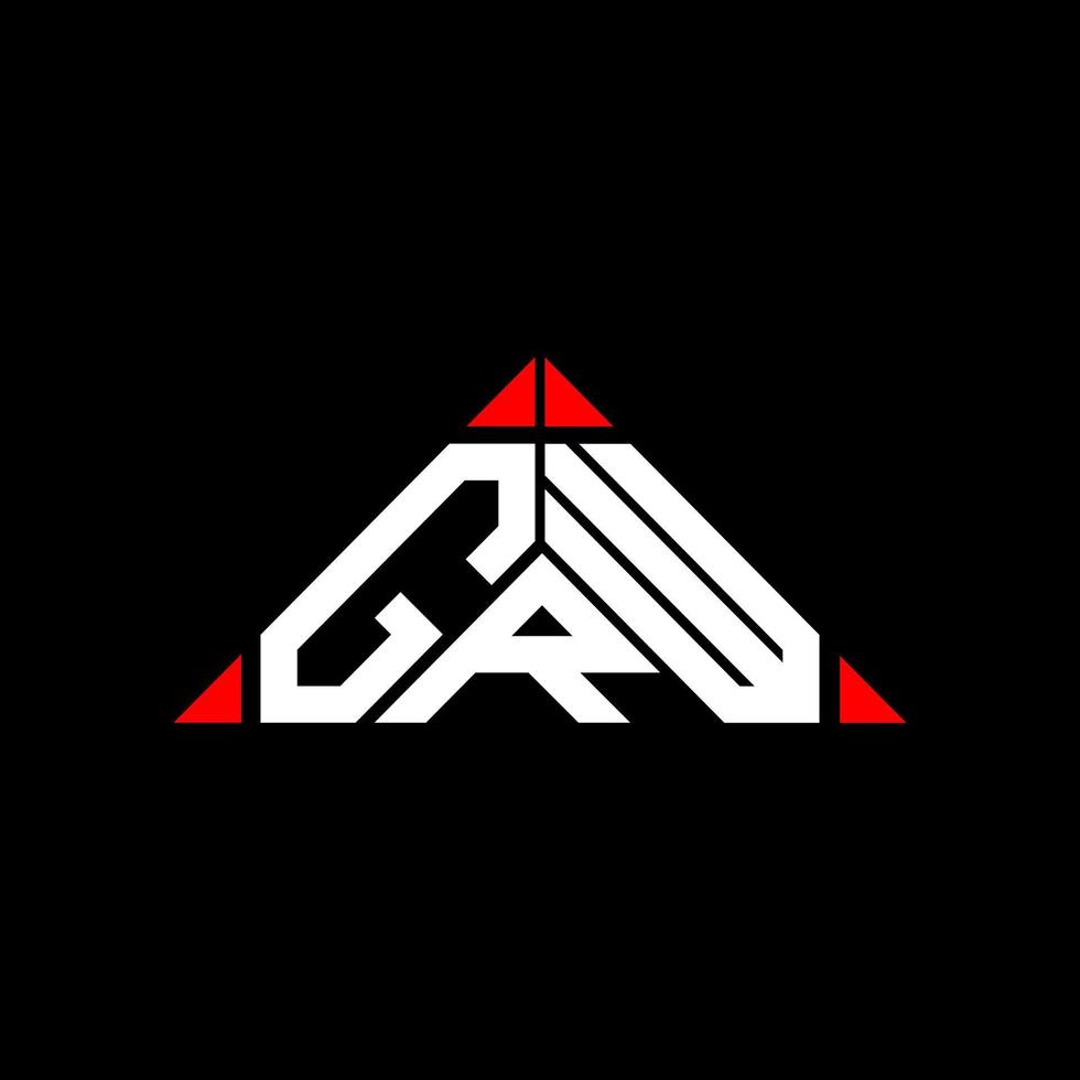 grw brief logo creatief ontwerp met vector grafisch, grw gemakkelijk en modern logo.