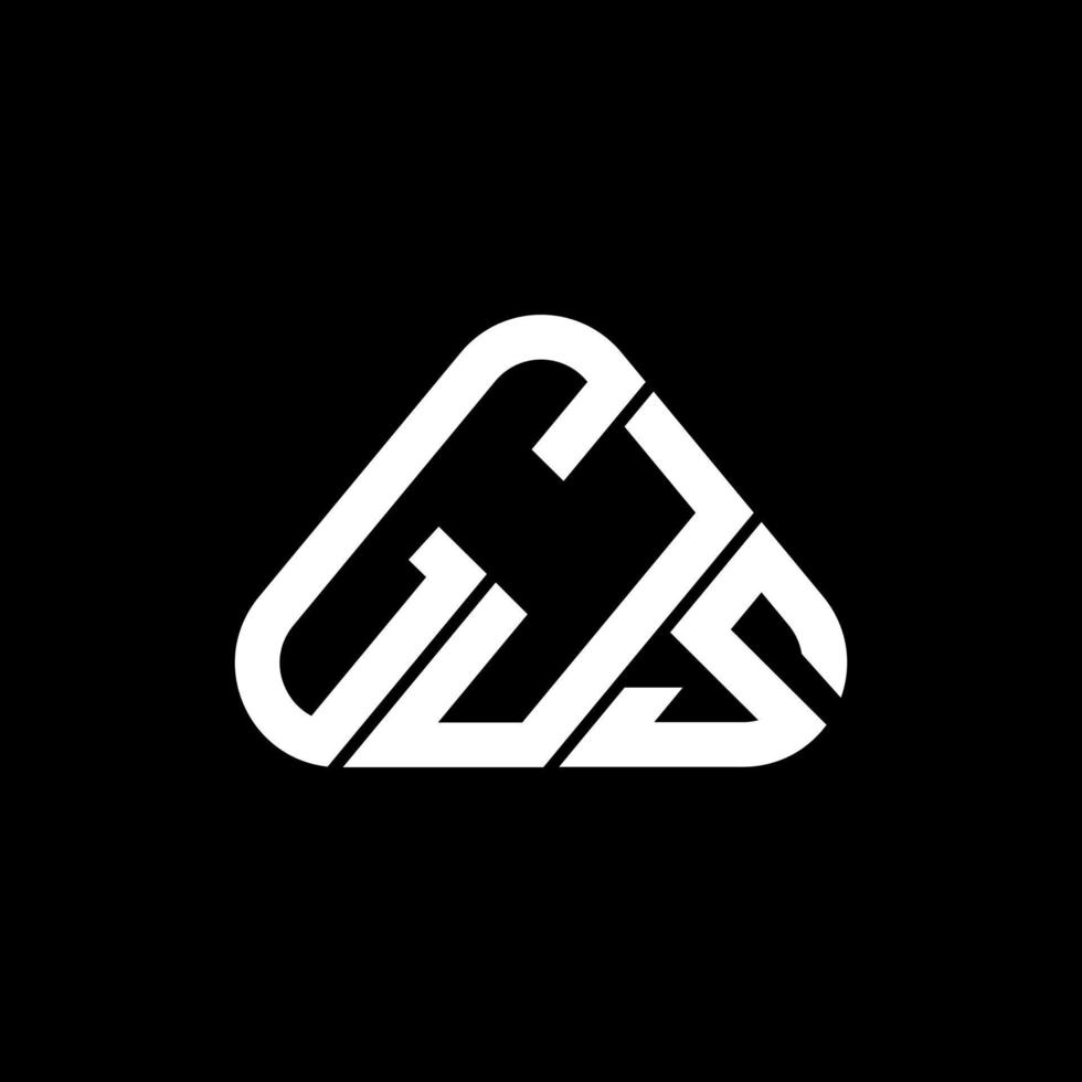 gjs brief logo creatief ontwerp met vector grafisch, gjs gemakkelijk en modern logo.