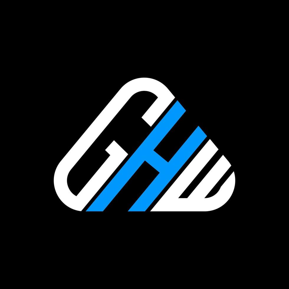 ghw brief logo creatief ontwerp met vector grafisch, ghw gemakkelijk en modern logo.