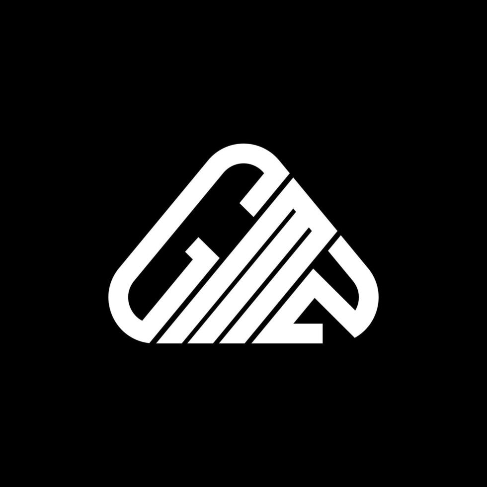 gmz brief logo creatief ontwerp met vector grafisch, gmz gemakkelijk en modern logo.
