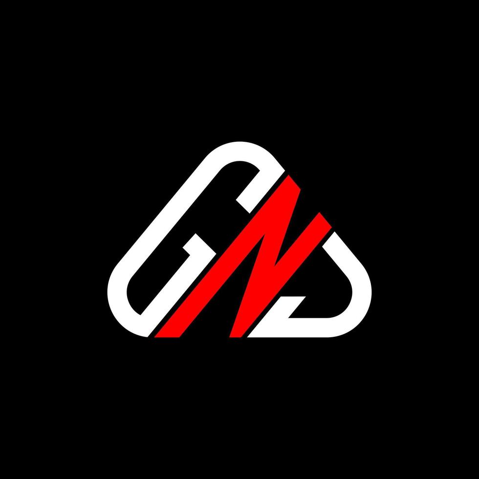 gnj brief logo creatief ontwerp met vector grafisch, gnj gemakkelijk en modern logo.