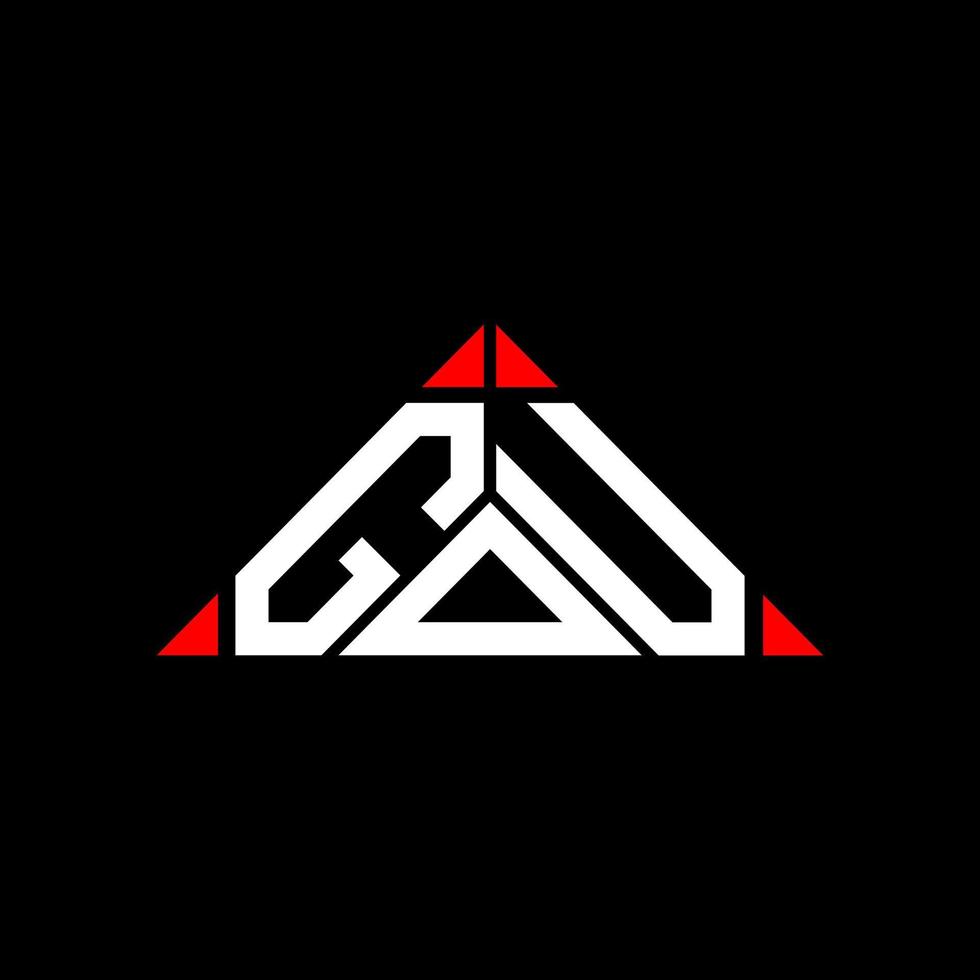 gou brief logo creatief ontwerp met vector grafisch, gou gemakkelijk en modern logo.