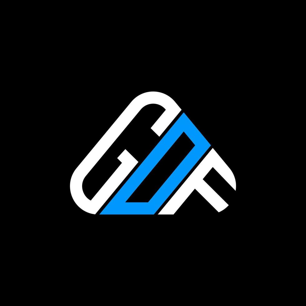 gof brief logo creatief ontwerp met vector grafisch, gof gemakkelijk en modern logo.