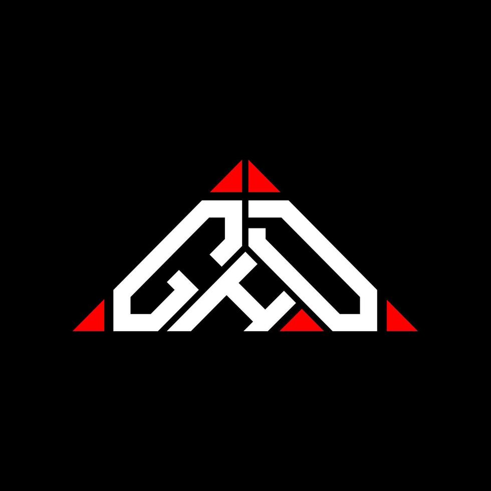 ghd brief logo creatief ontwerp met vector grafisch, ghd gemakkelijk en modern logo.
