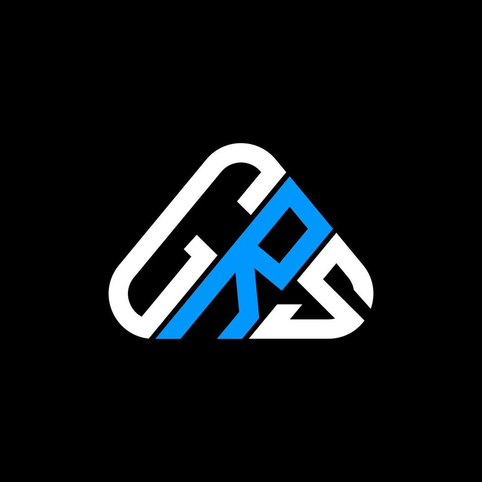 grs brief logo creatief ontwerp met vector grafisch, grs gemakkelijk en modern logo.