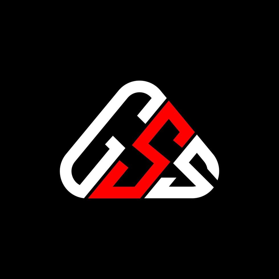 gss brief logo creatief ontwerp met vector grafisch, gss gemakkelijk en modern logo.