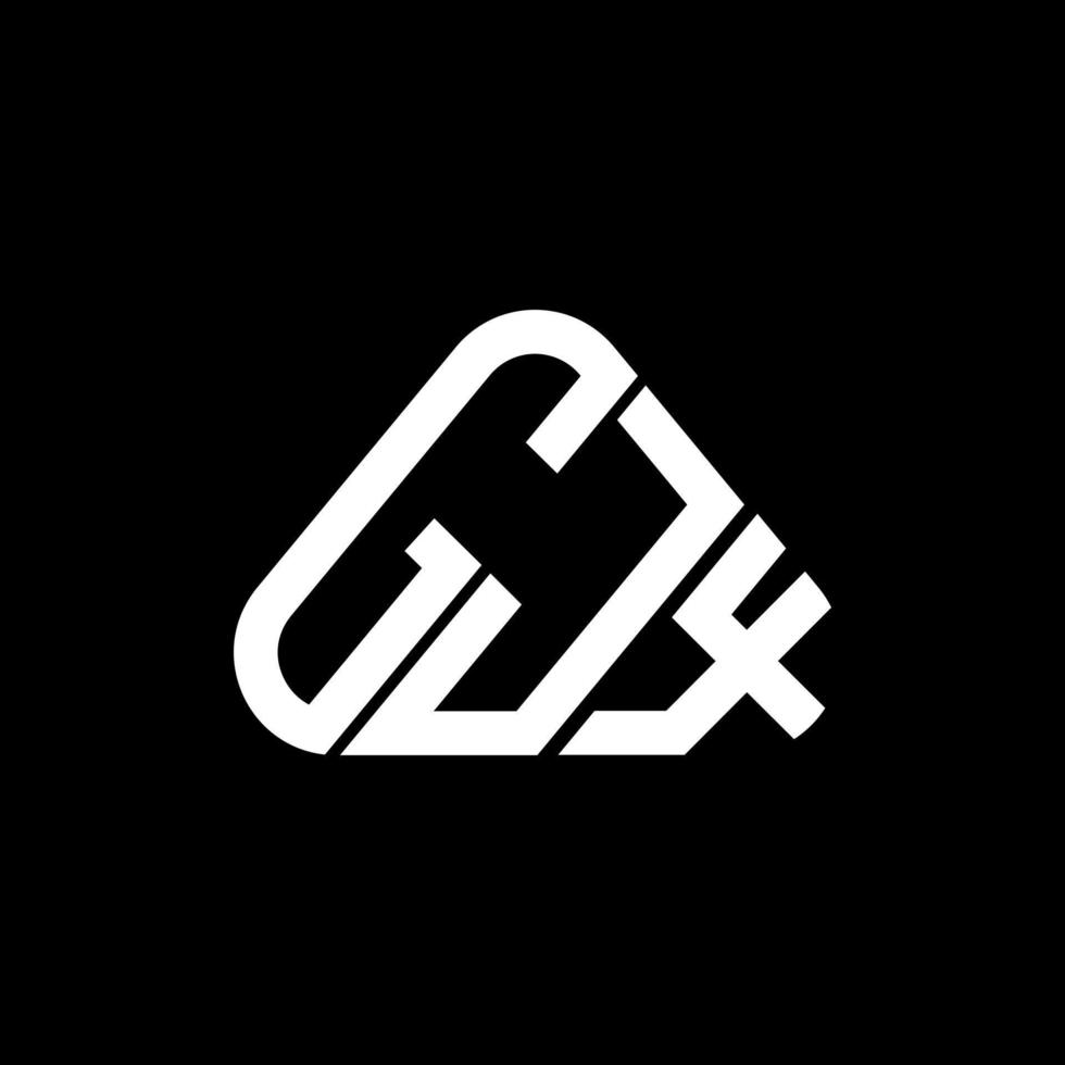 gjx brief logo creatief ontwerp met vector grafisch, gjx gemakkelijk en modern logo.