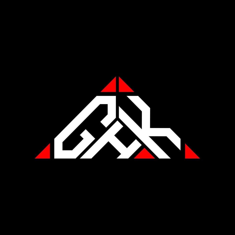 ghk brief logo creatief ontwerp met vector grafisch, ghk gemakkelijk en modern logo.