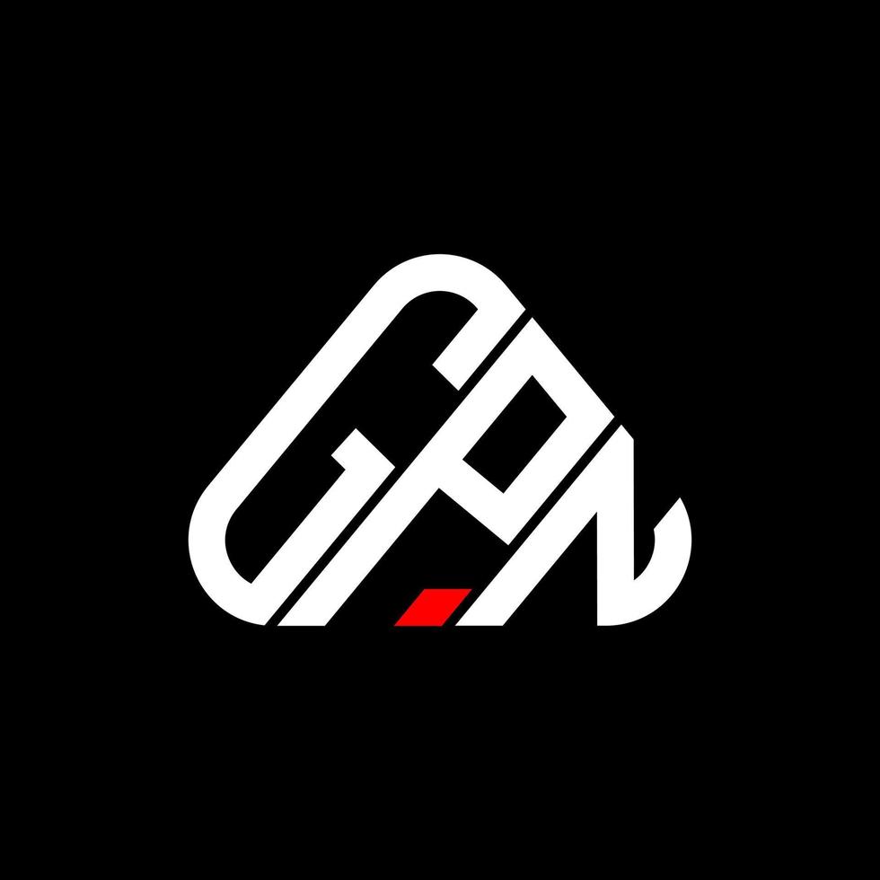 gpn brief logo creatief ontwerp met vector grafisch, gpn gemakkelijk en modern logo.