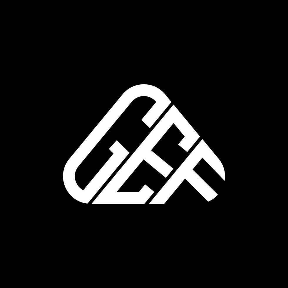 gef brief logo creatief ontwerp met vector grafisch, gef gemakkelijk en modern logo.