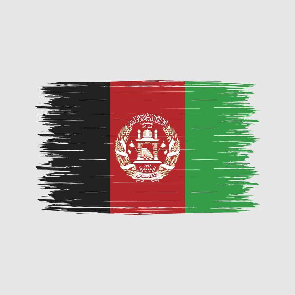 Afghaanse vlagborstel vector