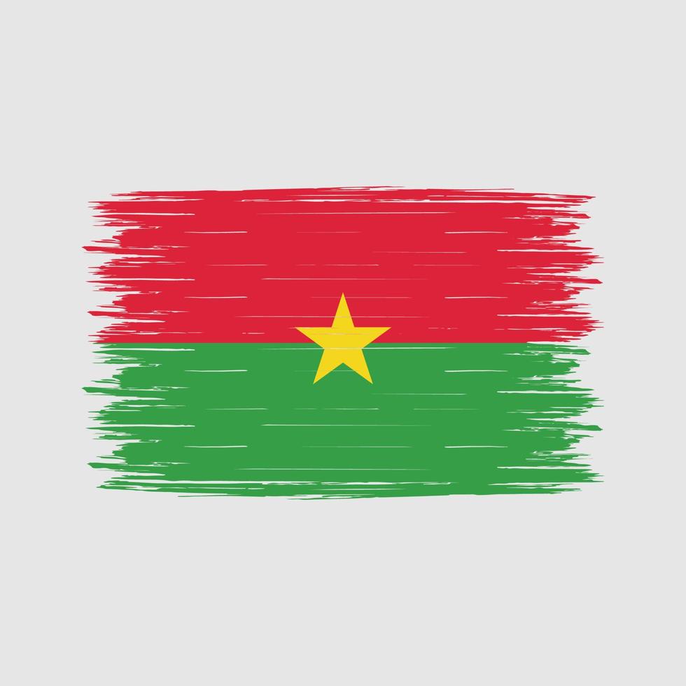 vlagborstel van burkina faso vector