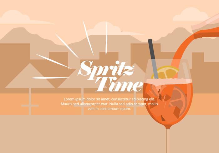 Spritz Illustratie vector