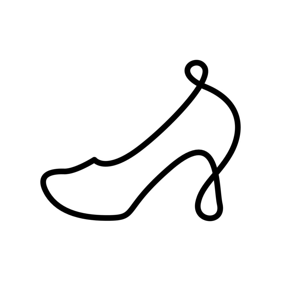 schoenen doorlopend lijn tekening vectoren en grafiek