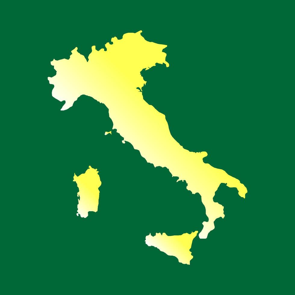 Italië kaart vlag vector silhouet achtergrond