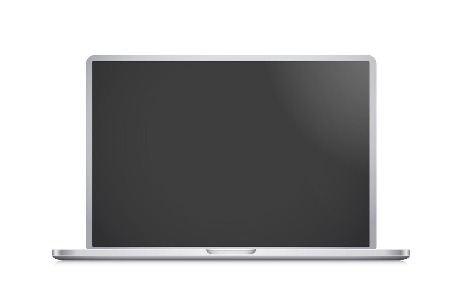 modern laptop met blanco scherm. 3d vector sjabloon voor ieder inhoud