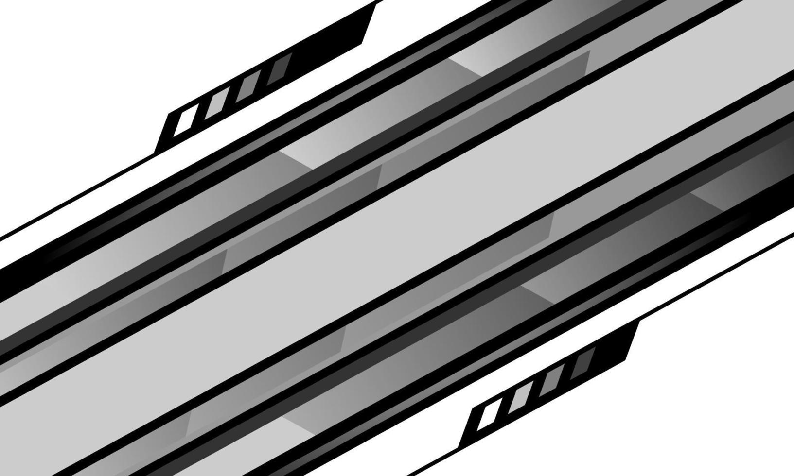 abstract grijs zwart lijn meetkundig stroomkring cyber dynamisch schuine streep Aan wit ontwerp modern futuristische technologie achtergrond vector