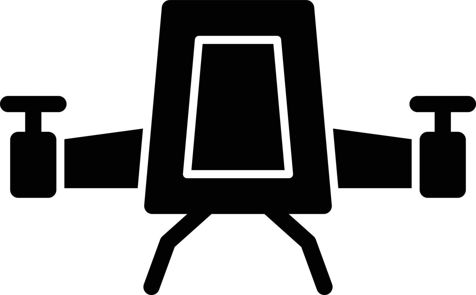 lucht taxi glyph icoon vector