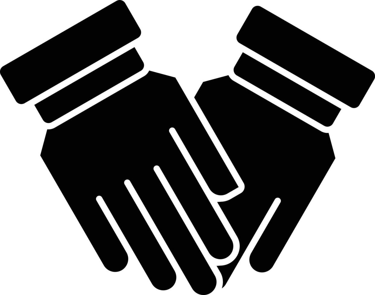 Holding hand- glyph icoon vector