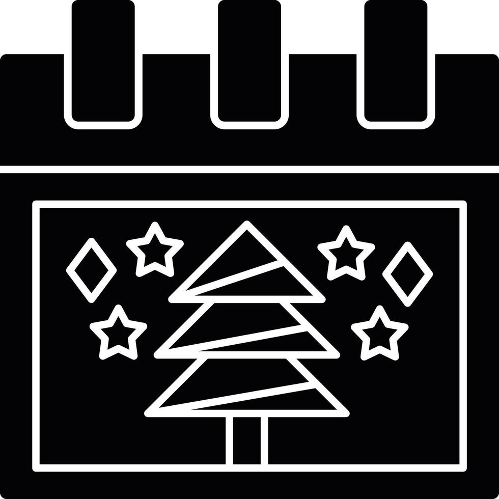 kerstboom glyph-pictogram vector