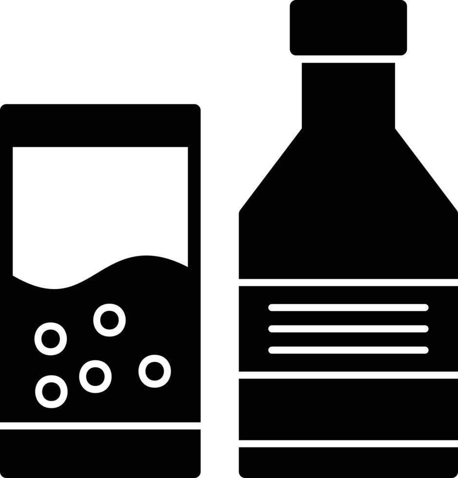 alcoholisch drinken glyph icoon vector