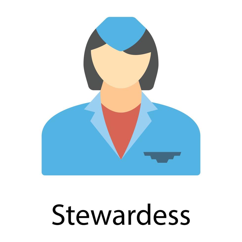 modieus stewardess concepten vector