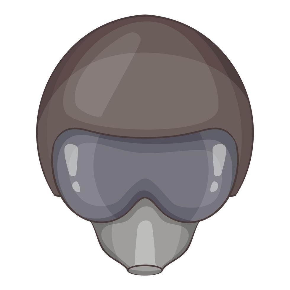 piloot helm icoon, tekenfilm stijl vector