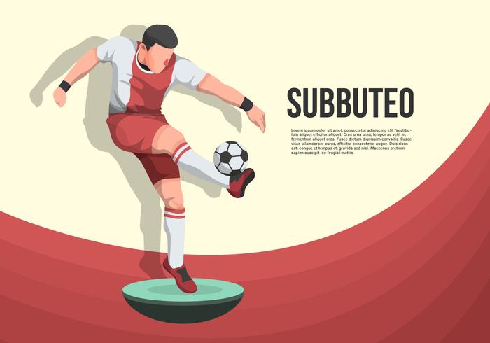 Subbuteo vector achtergrond illustratie